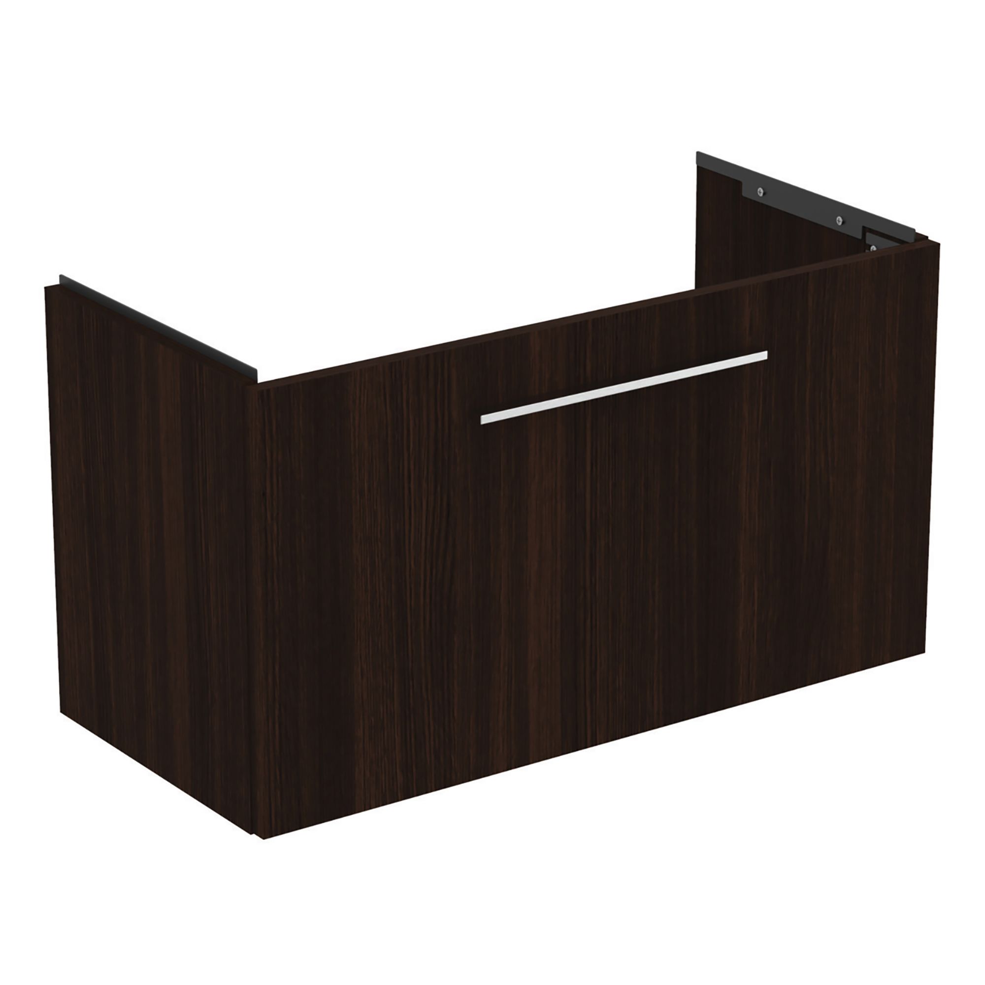 Ideal Standard i.Life S Matt Coffee brown Oak effect Wall-mounted Vanity unit & basin set - Includes Aluminium Handle (W)800mm (H)440mm