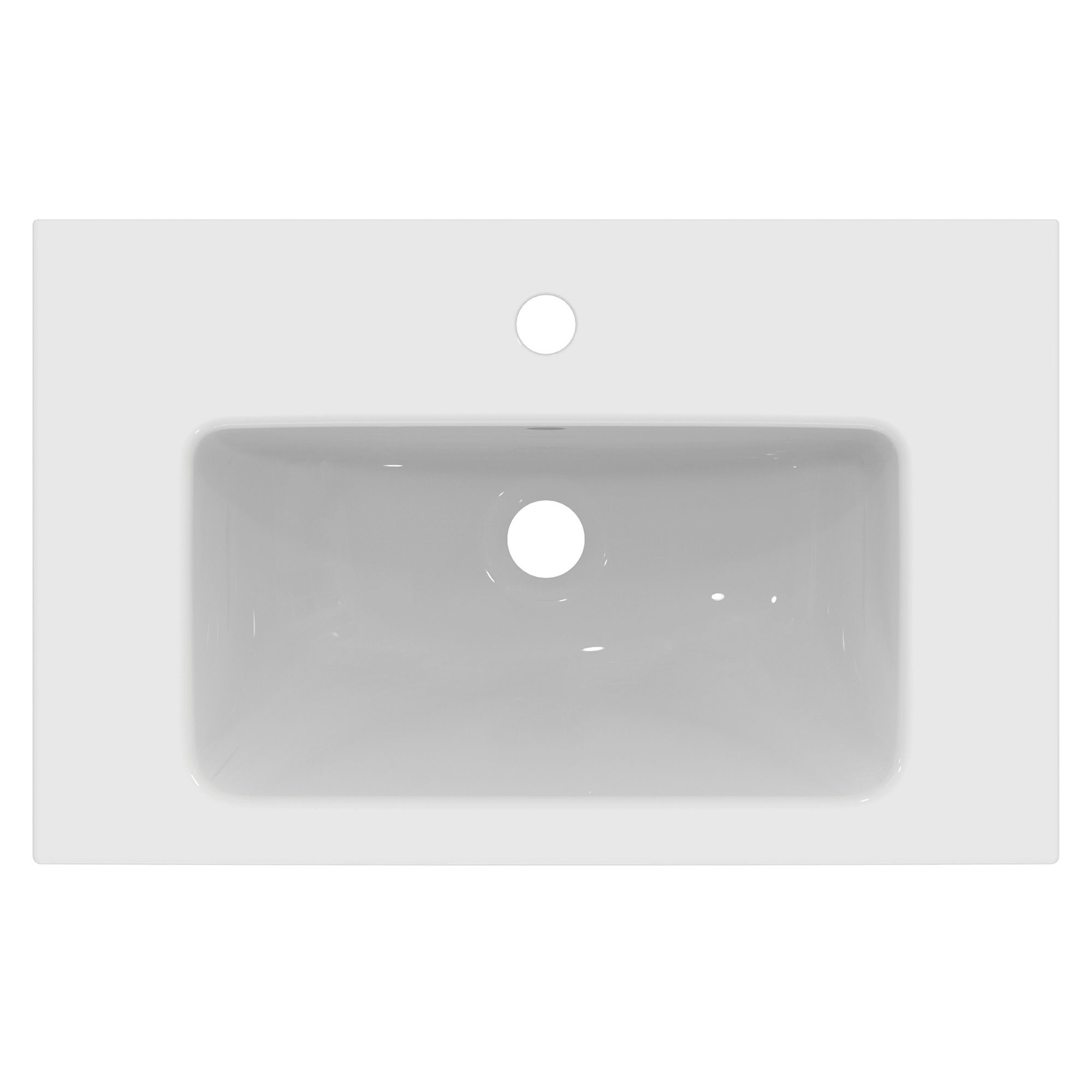 Ideal Standard i.Life S Matt Quartz grey Wall-mounted Vanity unit & basin set - Includes Aluminium Handle (W)600mm (H)440mm