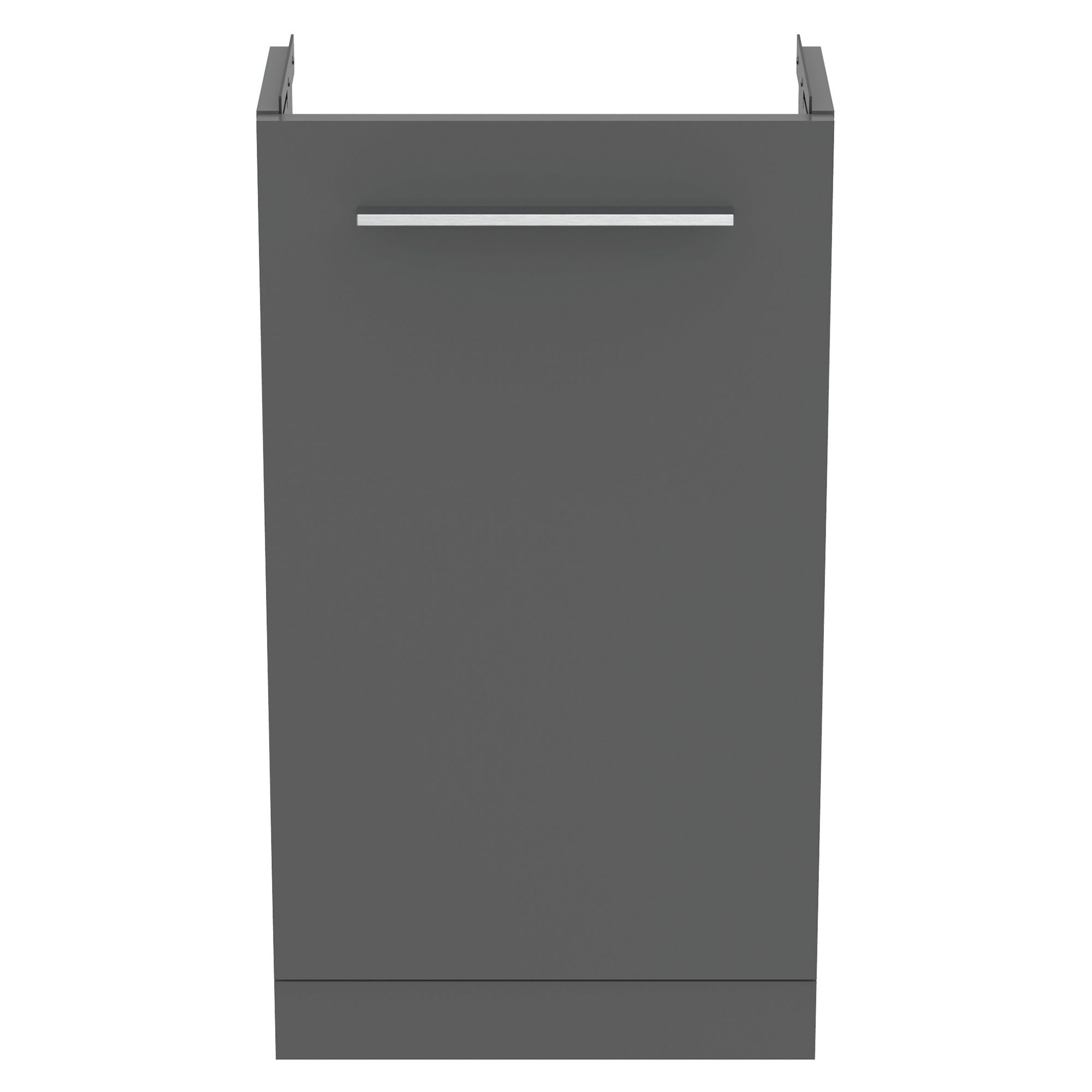 Ideal Standard i.life S Slimline Matt Quartz grey Freestanding Bathroom Vanity unit (H) 740mm (W) 410mm