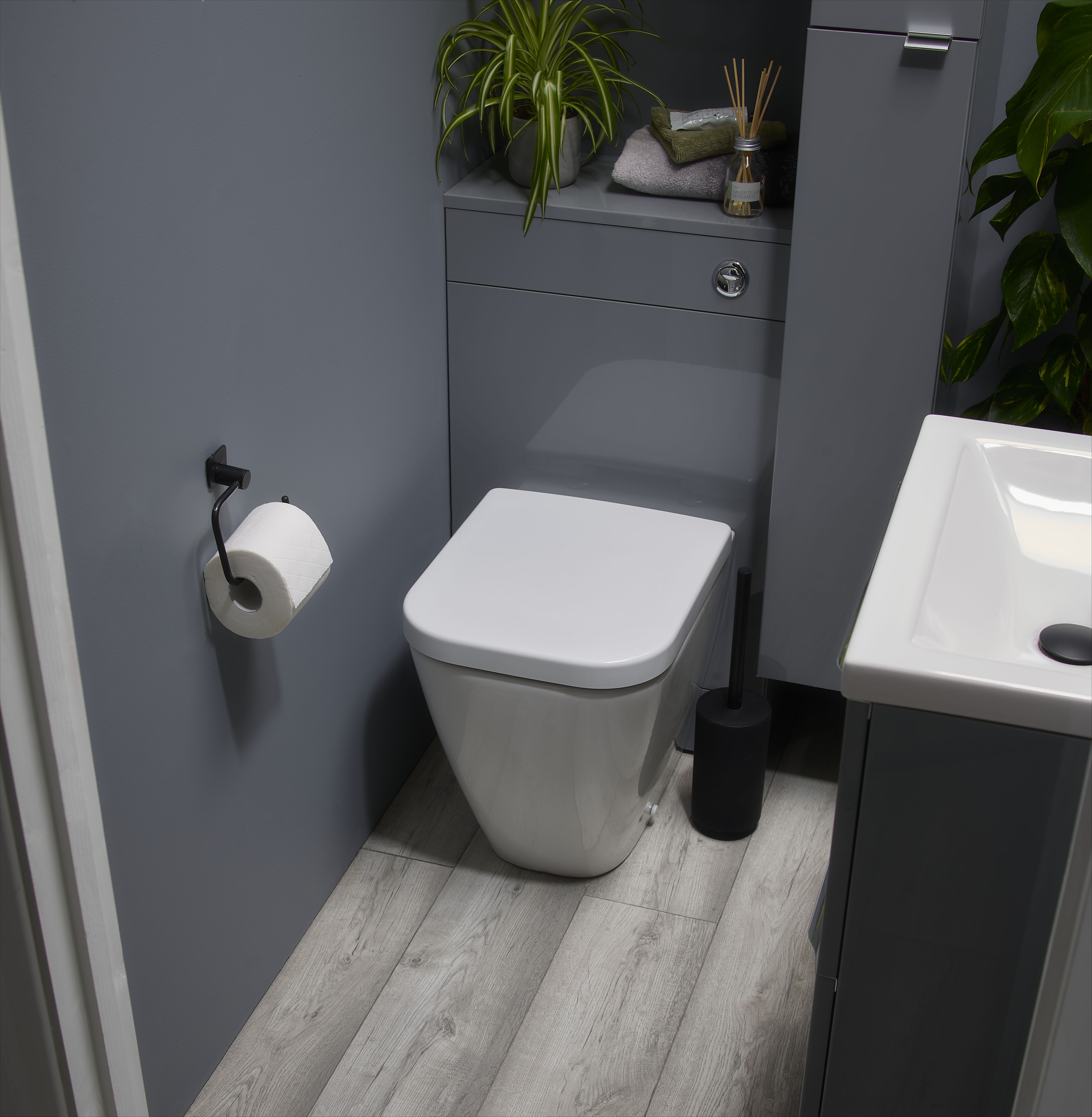 Ideal Standard i.life S White Rimless Back to wall Square Toilet pan with Soft close seat - 11
