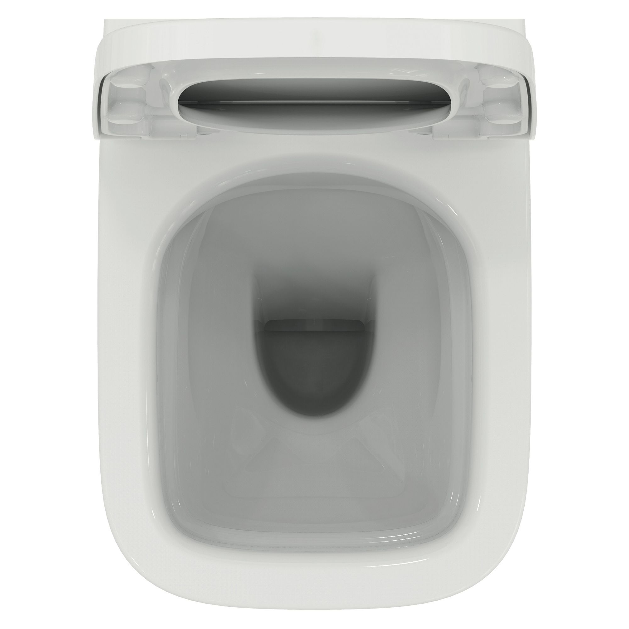 Ideal Standard i.life S White Rimless Back to wall Square Toilet pan with Soft close seat - 3