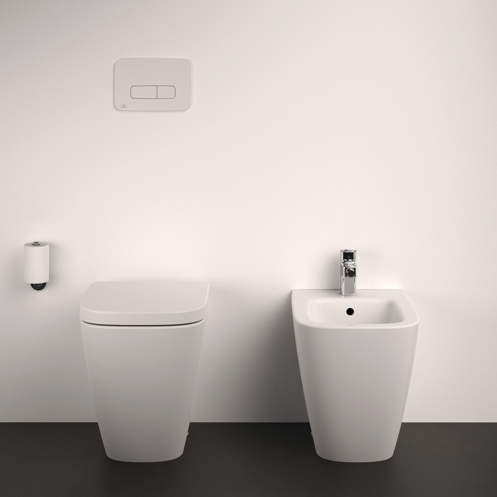 Ideal Standard i.life S White Rimless Back to wall Square Toilet pan with Soft close seat - 8