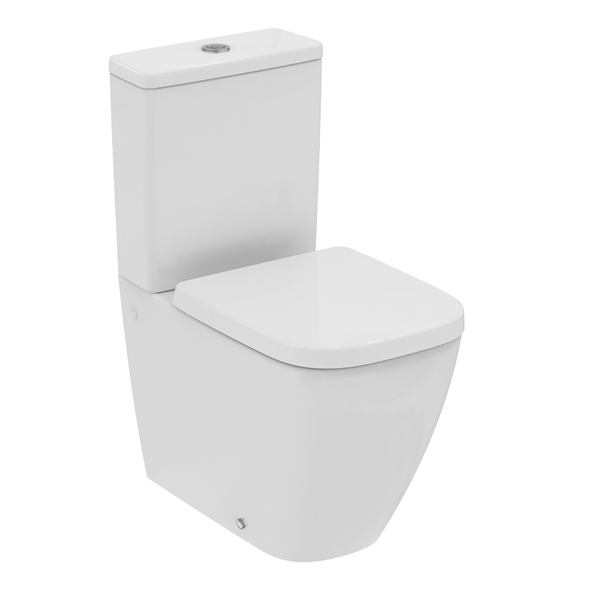 Ideal Standard i.life S White Rimless Square Close-coupled Toilet set with Soft close seat