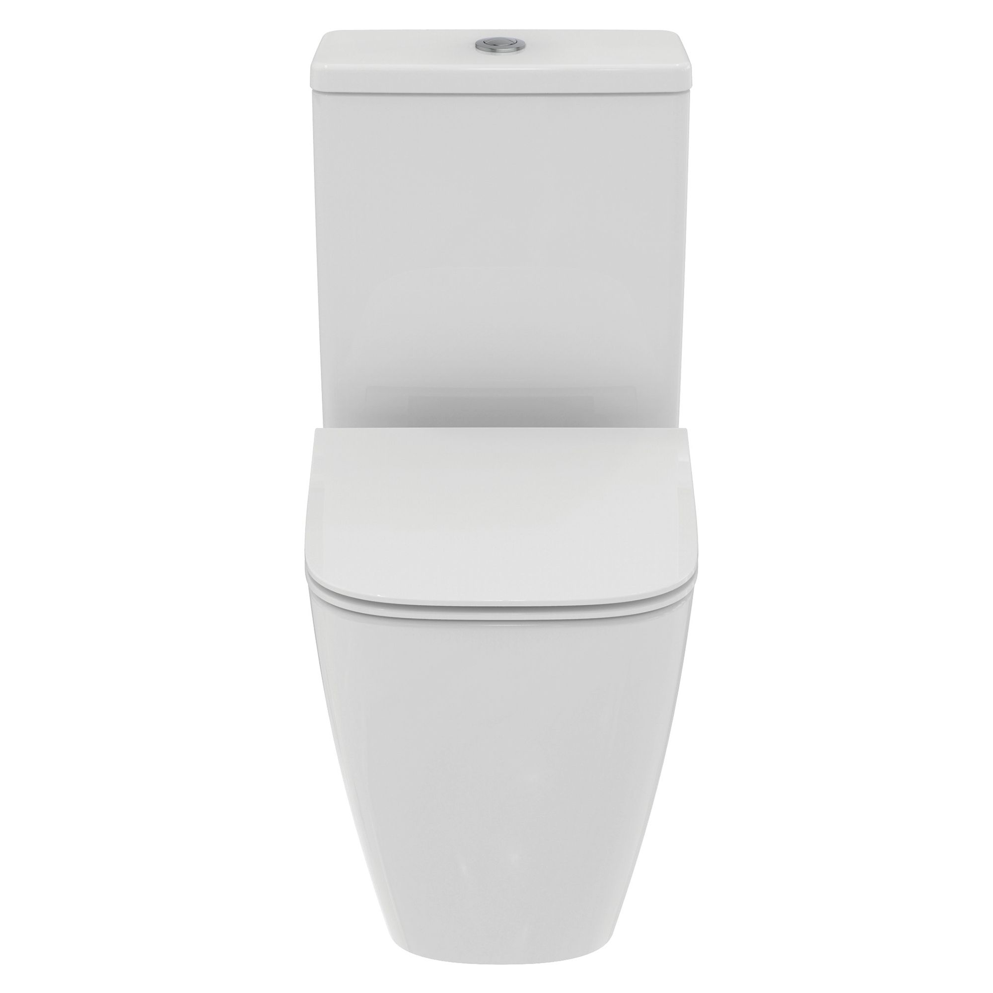 Ideal Standard i.life S White Standard Back to wall Square Toilet set with Soft close seat & Close coupled cistern - 3