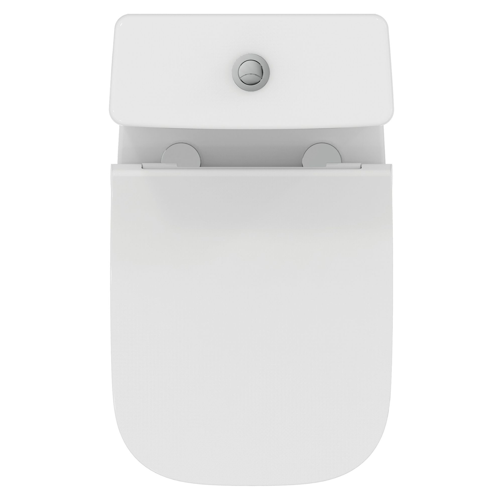 Ideal Standard i.life S White Standard Back to wall Square Toilet set with Soft close seat & Close coupled cistern - 7