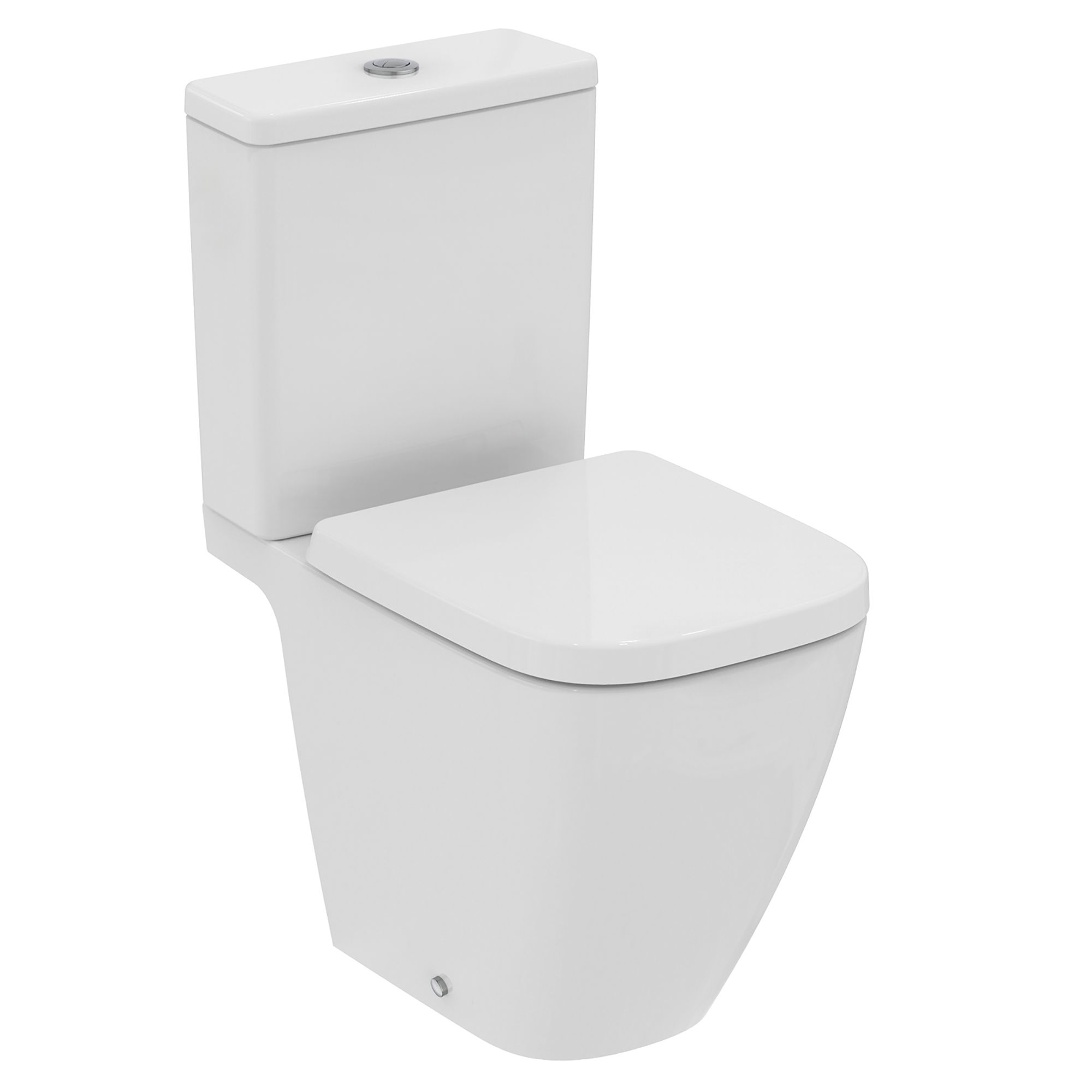 Ideal Standard i.life S White Standard Open back Square Toilet set with Soft close seat & Close coupled cistern