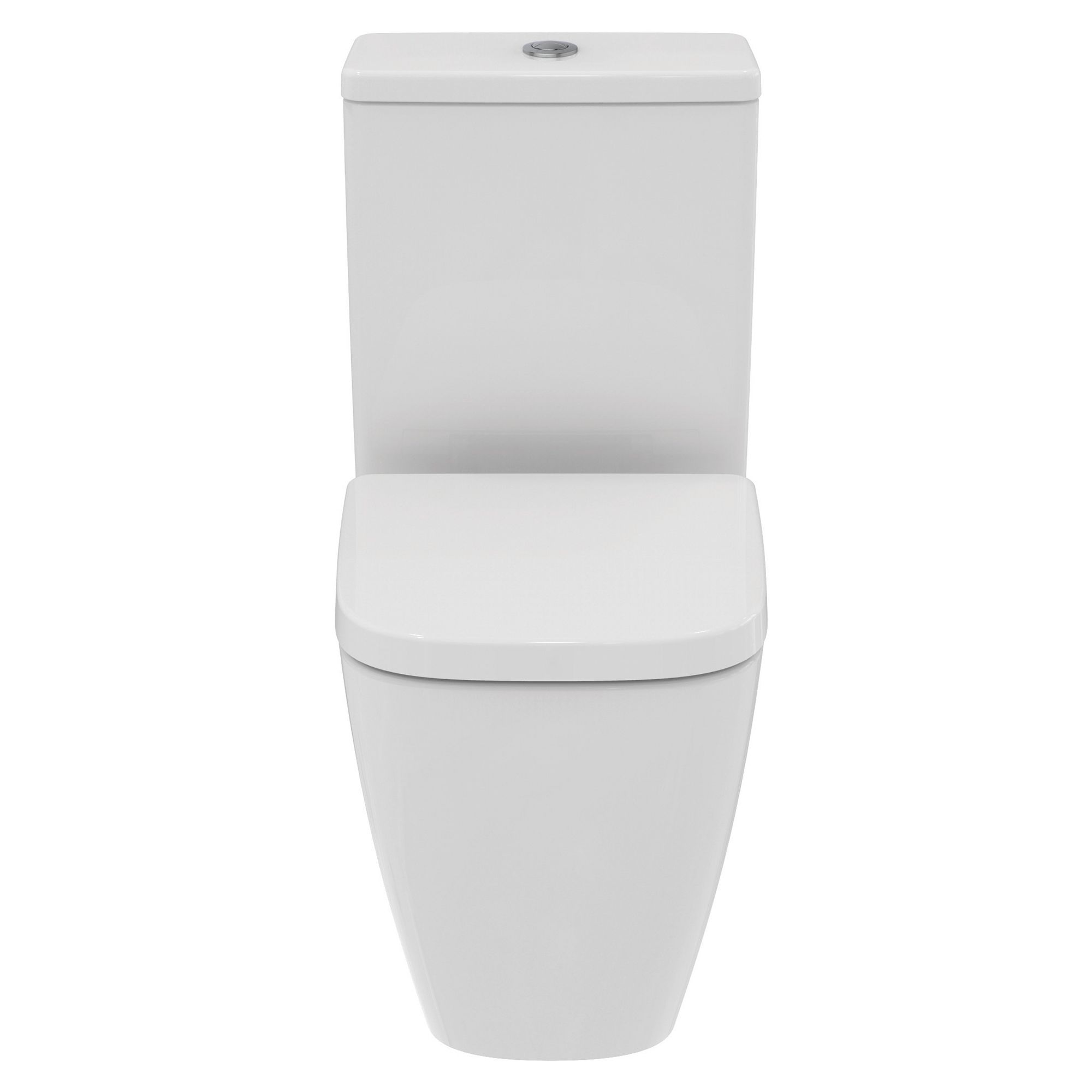 Ideal Standard i.life S White Standard Open back Square Toilet set with Soft close seat & Close coupled cistern - 4