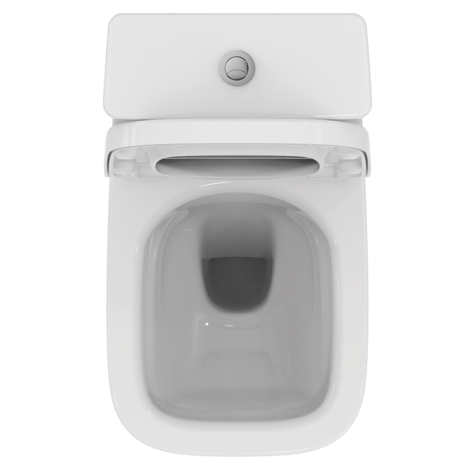 Ideal Standard i.life S White Standard Open back Square Toilet set with Soft close seat & Close coupled cistern - 7