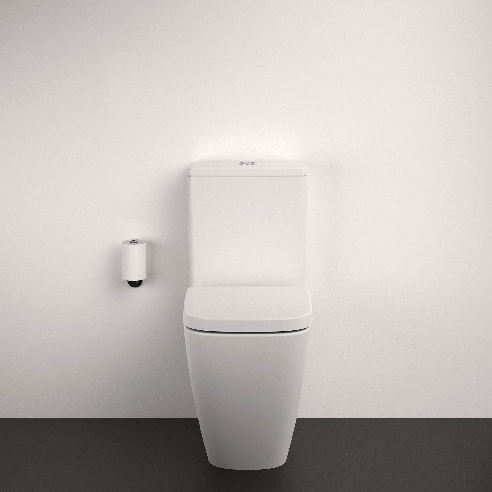 Ideal Standard i.life S White Standard Open back Square Toilet set with Soft close seat & Close coupled cistern - 8