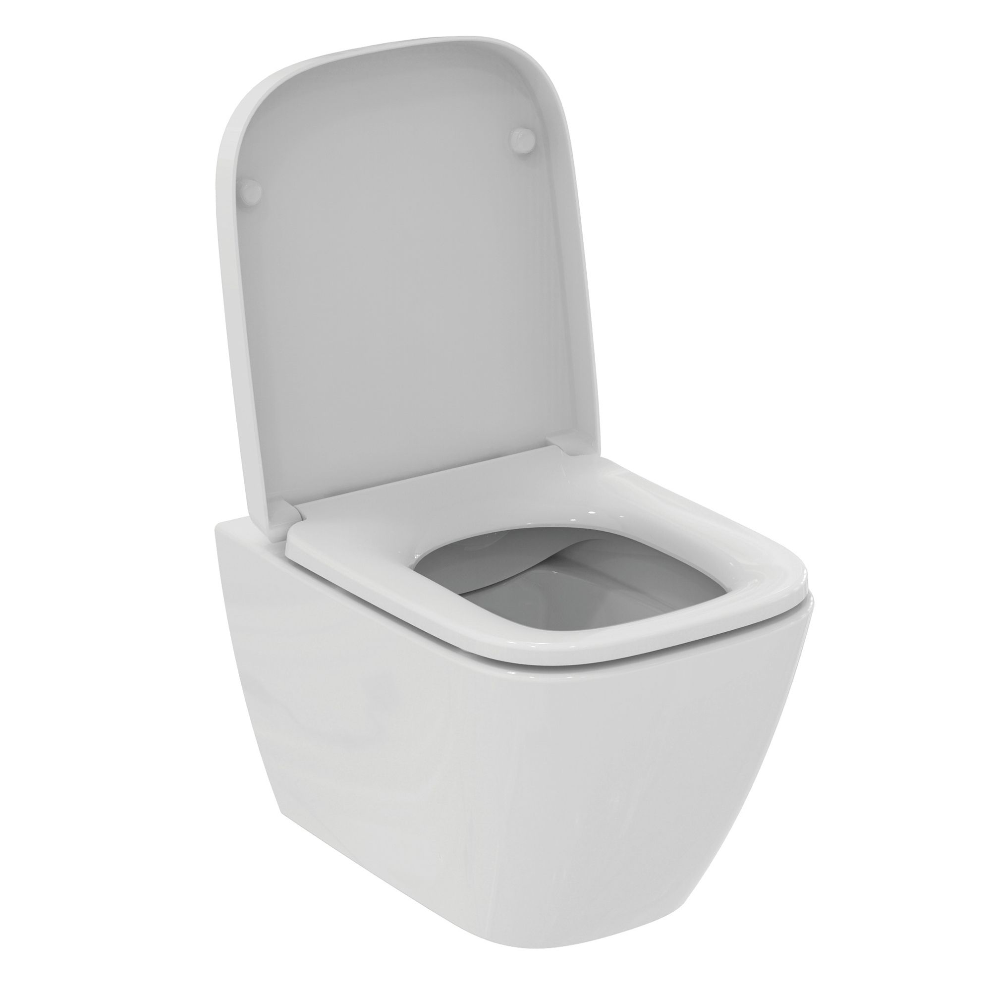 Ideal Standard i.life S White Standard Wall hung Square Toilet with Soft close seat & Concealed cistern