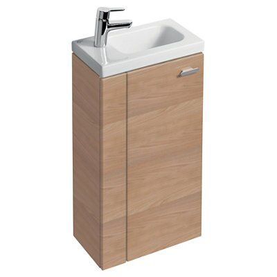 Ideal Standard Imagine Compact Oak Effect Vanity Unit & Basin Set (W ...