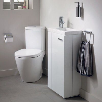 Ideal Standard Imagine compact White Close-coupled Toilet with Soft close seat