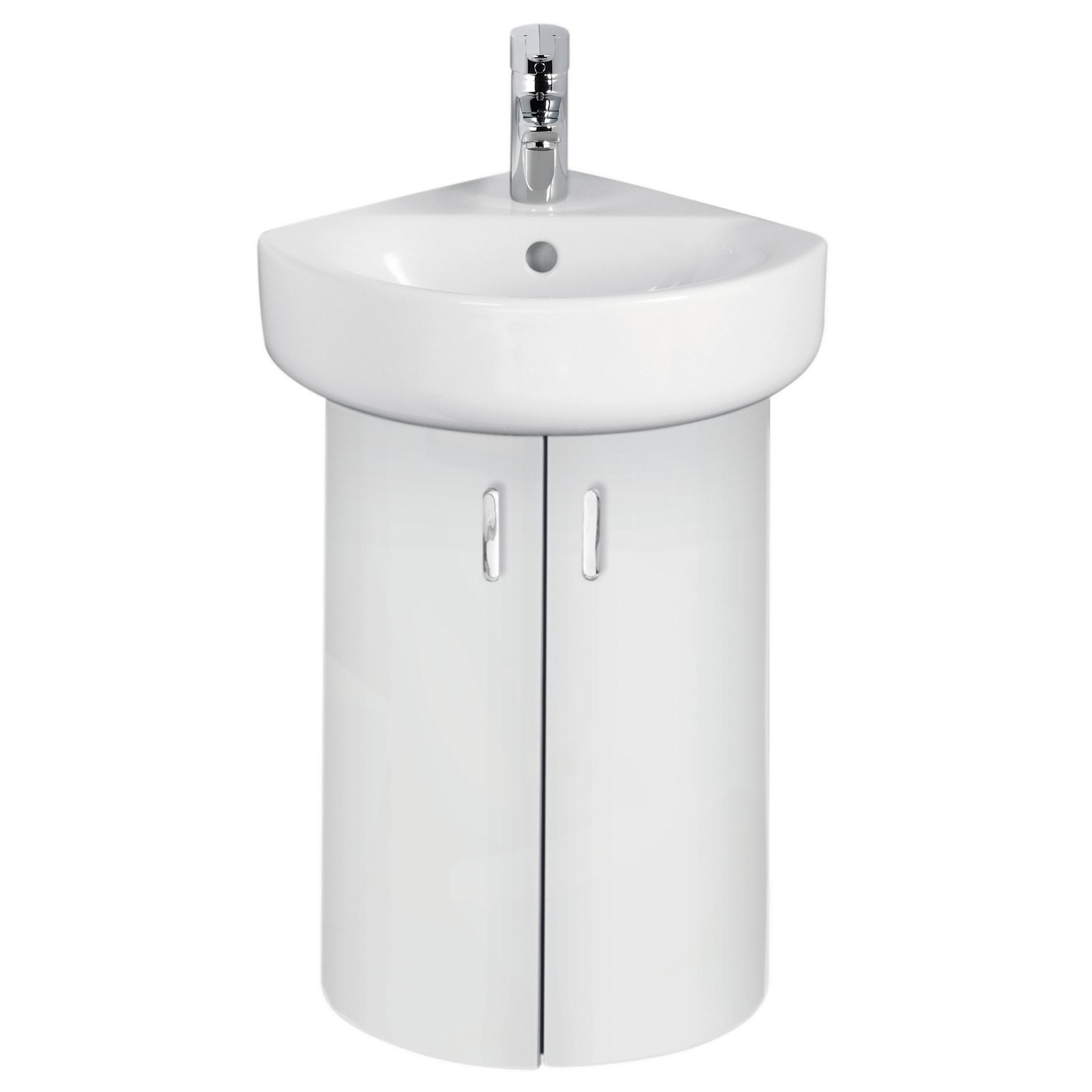 Ideal Standard Imagine Compact White Vanity corner unit, basin & mixer pack