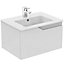 Ideal Standard Imagine Gloss Gloss white Wall-mounted Vanity unit & basin set, (W)600mm