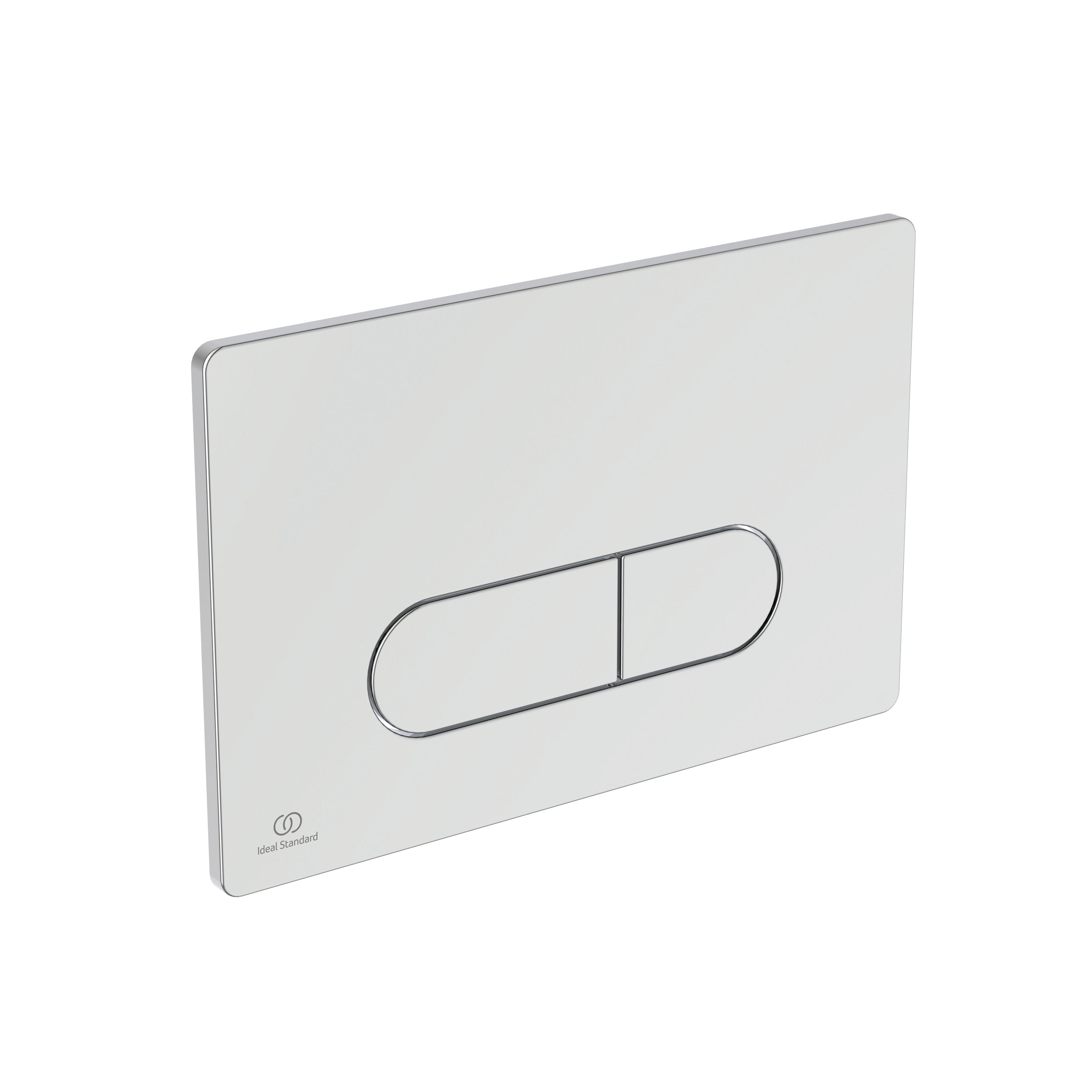 Ideal Standard Oleas Gloss Chrome Water-saving Flushing plate (H)154mm (W)234mm