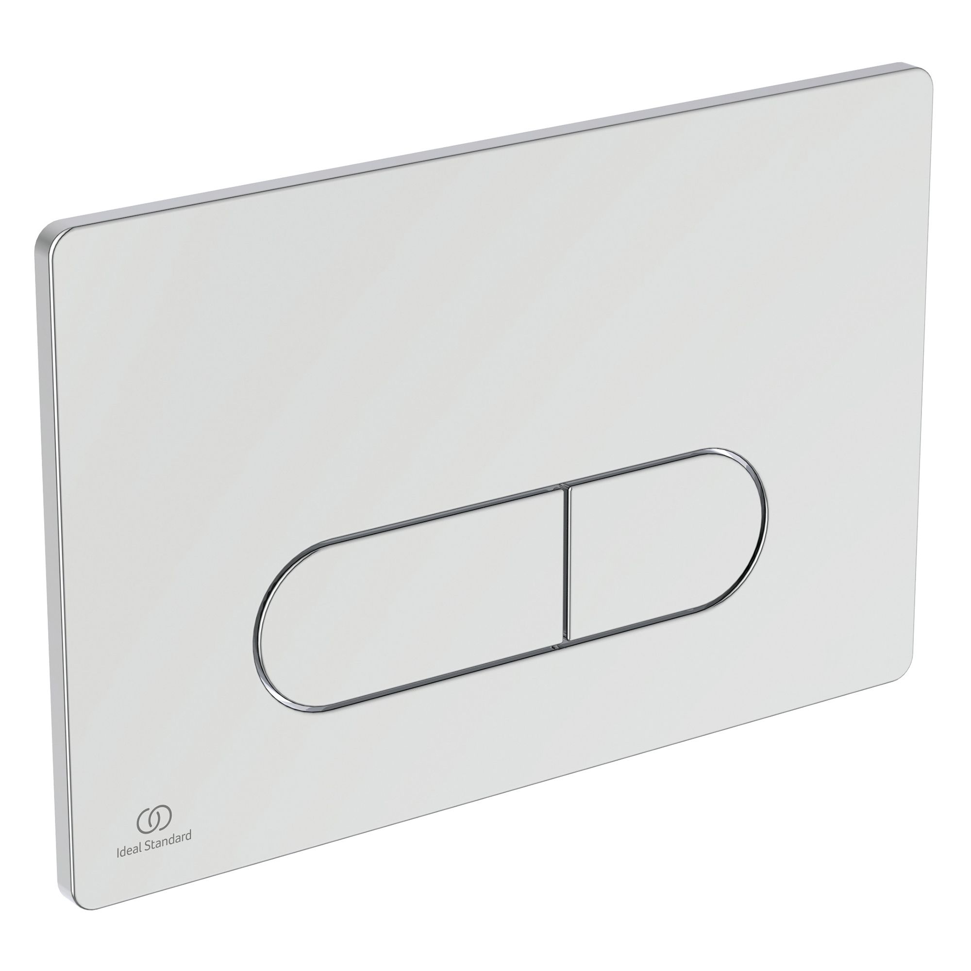 Ideal Standard Oleas Gloss Chrome Water-saving Flushing plate (H)154mm (W)234mm