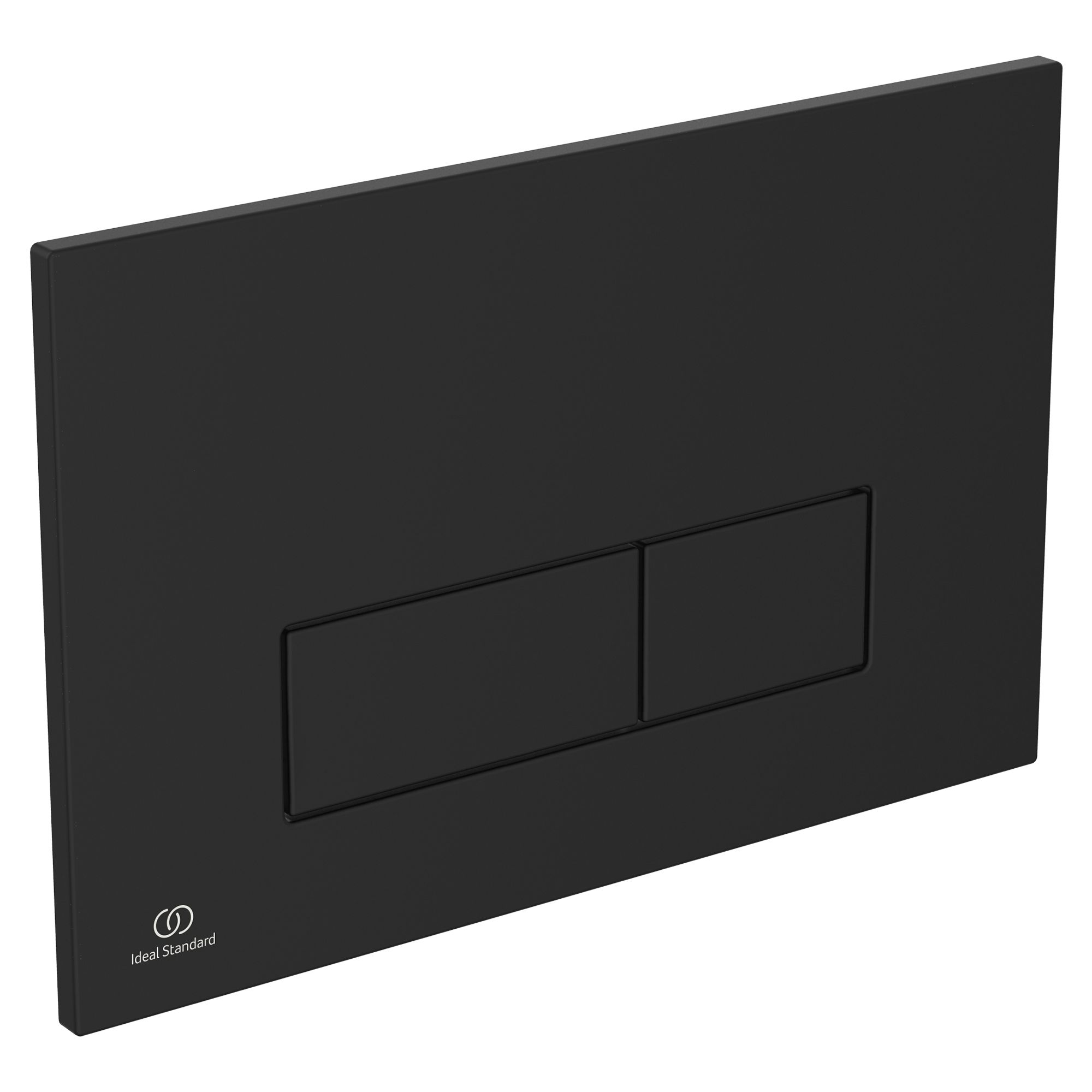 Ideal Standard Oleas P2 pneumatic Wall-mounted Silk black Dual Flushing plate (H)154mm (W)234mm