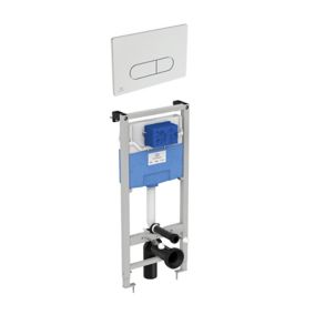 Ideal Standard ProSys Chrome Concealed Wall-mounted Water-saving Toilet Cistern frame set (H)135cm