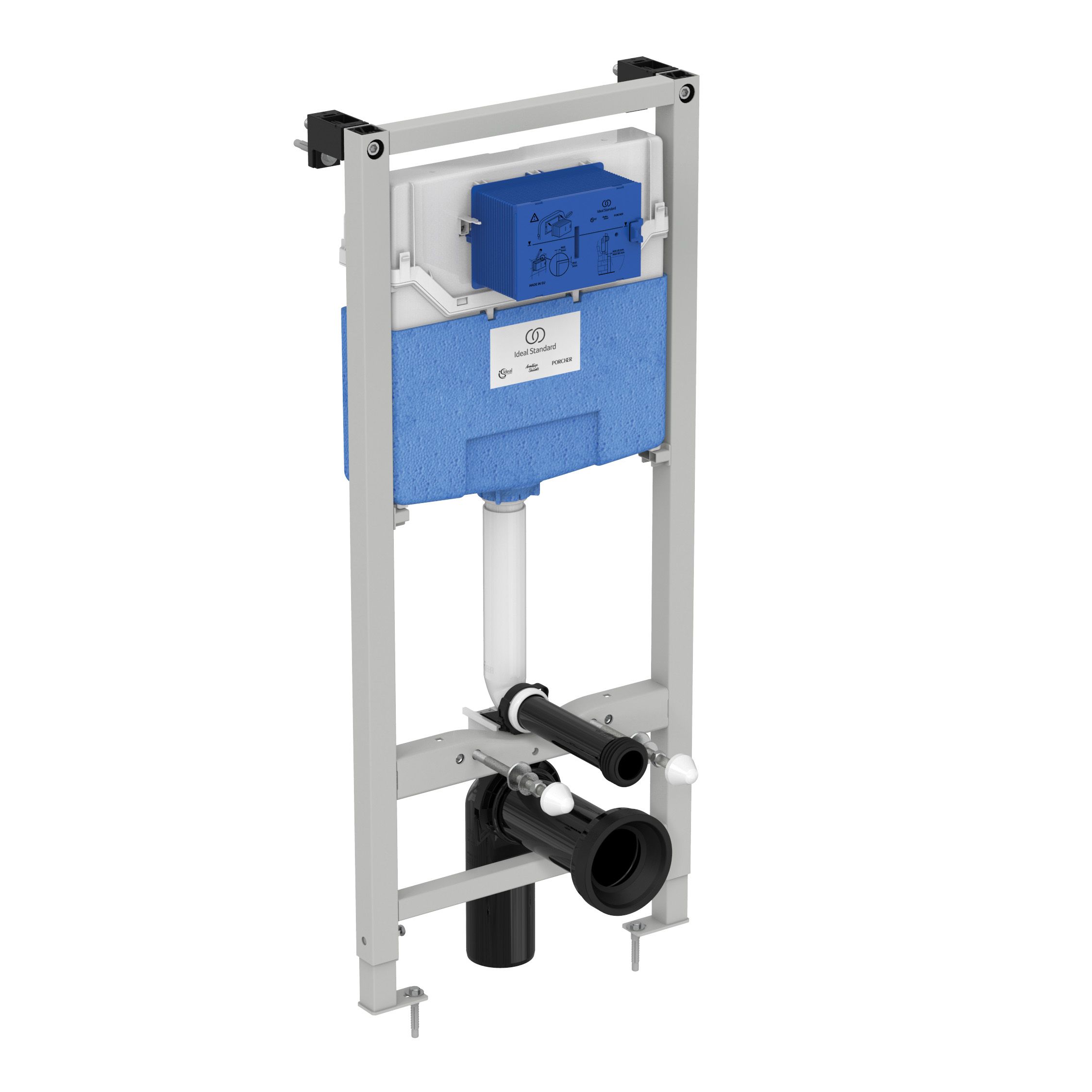 Ideal Standard ProSys Chrome Concealed Wall-mounted Water-saving Toilet Cistern frame set (H)135cm