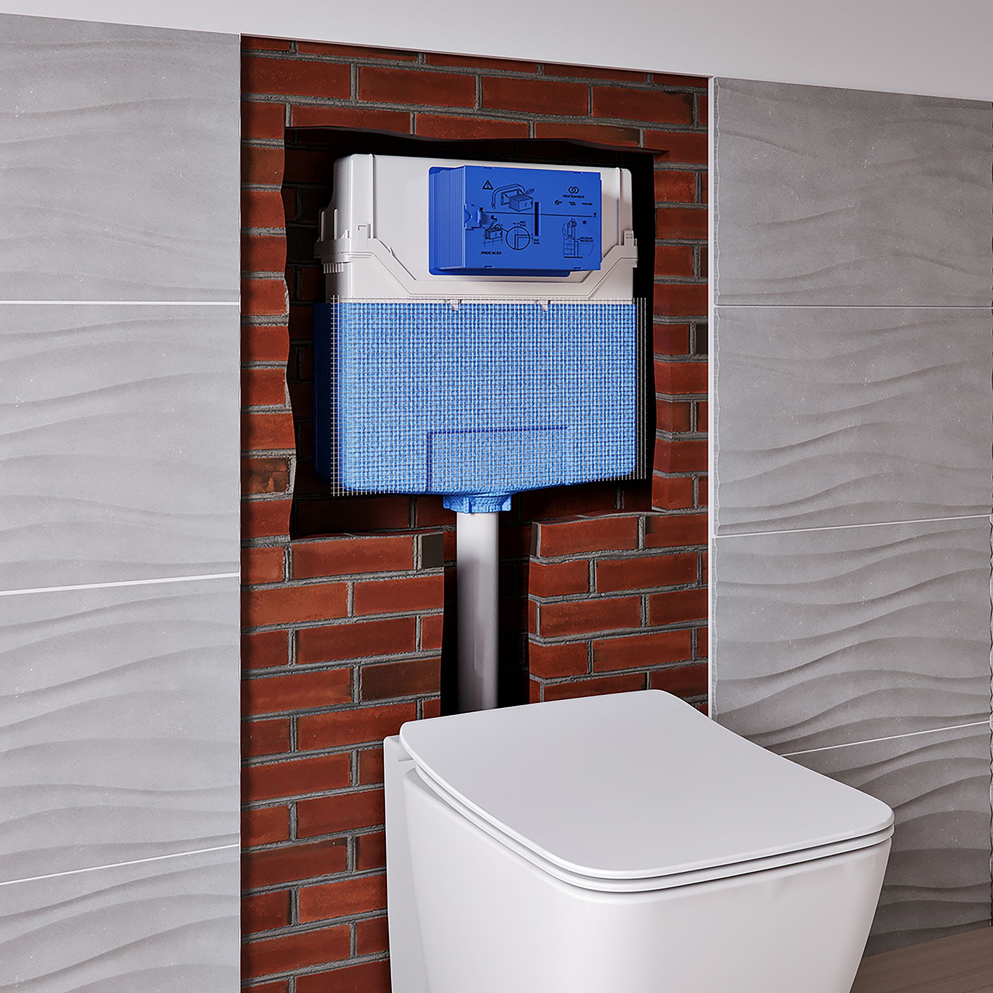 Ideal Standard ProSys Concealed Top inlet Dual Cistern (H)42.5cm (W ...
