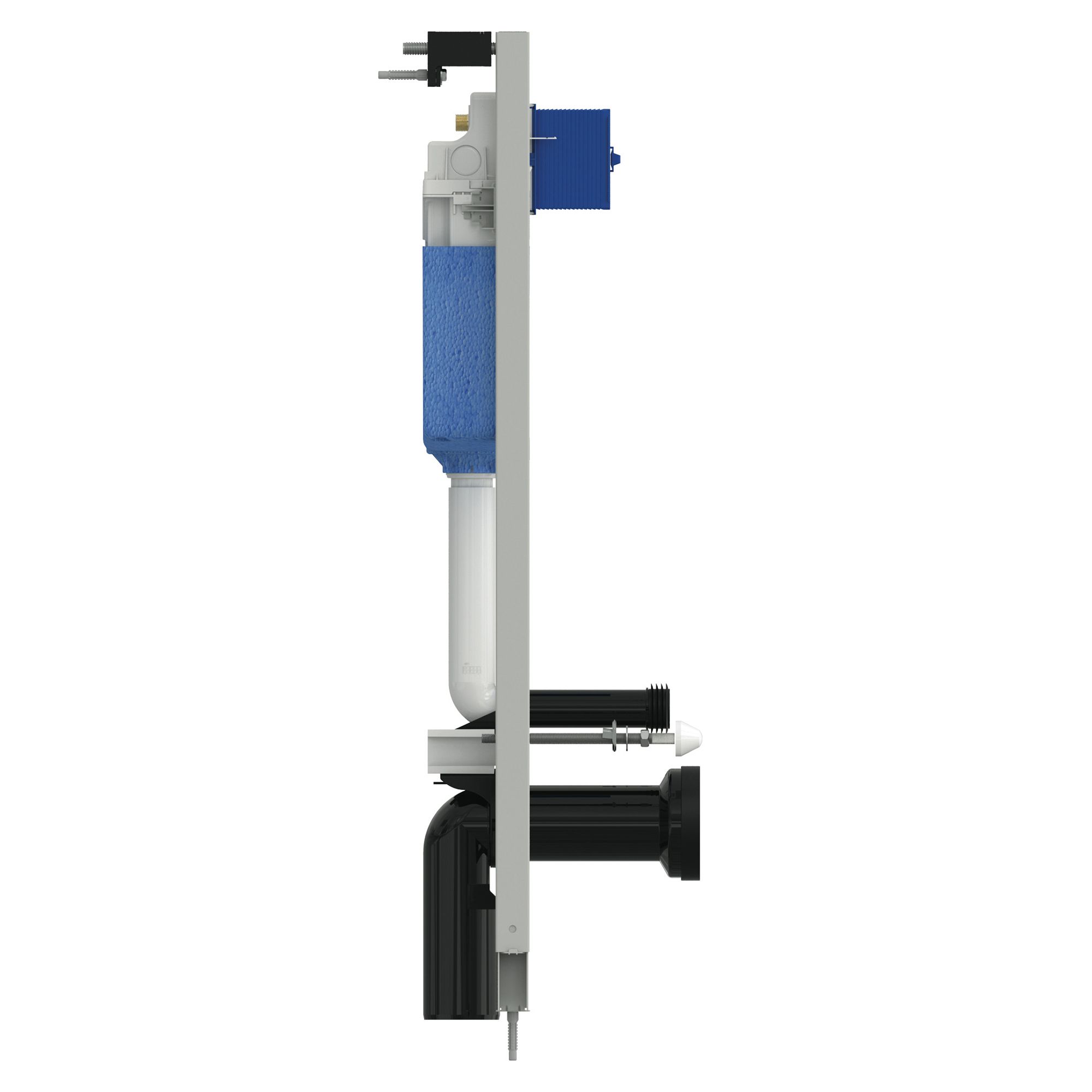Ideal Standard ProSys pneumatic Chrome Concealed Wall & floor mounted Water-saving Toilet Frame & concealed cistern (H)115cm - 3