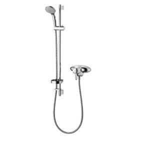 Ideal Standard Shower Mixer Pack 3-spray pattern Wall-mounted Chrome effect Thermostatic Shower