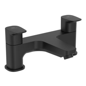 Ideal Standard Silk black Deck-mounted Manual Bath Filler Tap