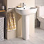 Ideal Standard Studio echo White Oval Floor-mounted Full pedestal Basin (H)84cm (W)55cm