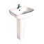 Ideal Standard Studio echo White Oval Floor-mounted Full pedestal Basin (H)84cm (W)55cm
