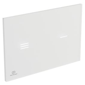 Ideal Standard Symfo NT1 electronic White Wall-mounted Dual Flushing plate with No-touch activation (H)220mm (W)150mm