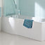 Ideal Standard Tempo Arc Matt White Left or right-handed Curved Front Bath panel (H)51cm (W)170cm