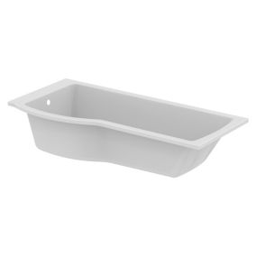 Ideal Standard Tempo Arc White P-shaped Left-handed Showerbath Shower bath (L)169.5cm (W)79.5cm