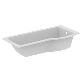 Ideal Standard Tempo Arc White P-shaped Right-handed Showerbath Shower bath (L)169.5cm (W)79.5cm