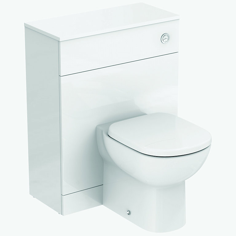 Ideal Standard Tempo Contemporary Back to wall Boxed rim Toilet set with Soft close seat DIY