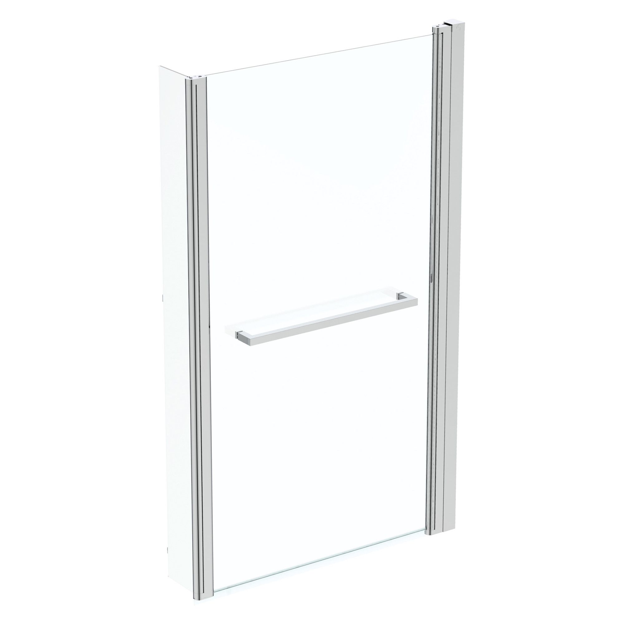 Ideal Standard Tempo Cube White L-shaped Right-handed Shower Bath, panel & screen set (L)1695mm