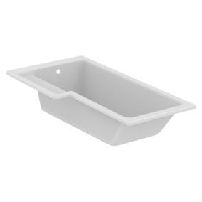 Ideal Standard Tempo Cube White P-shaped Left-handed Showerbath Shower bath (L)169.5cm (W)84.5cm