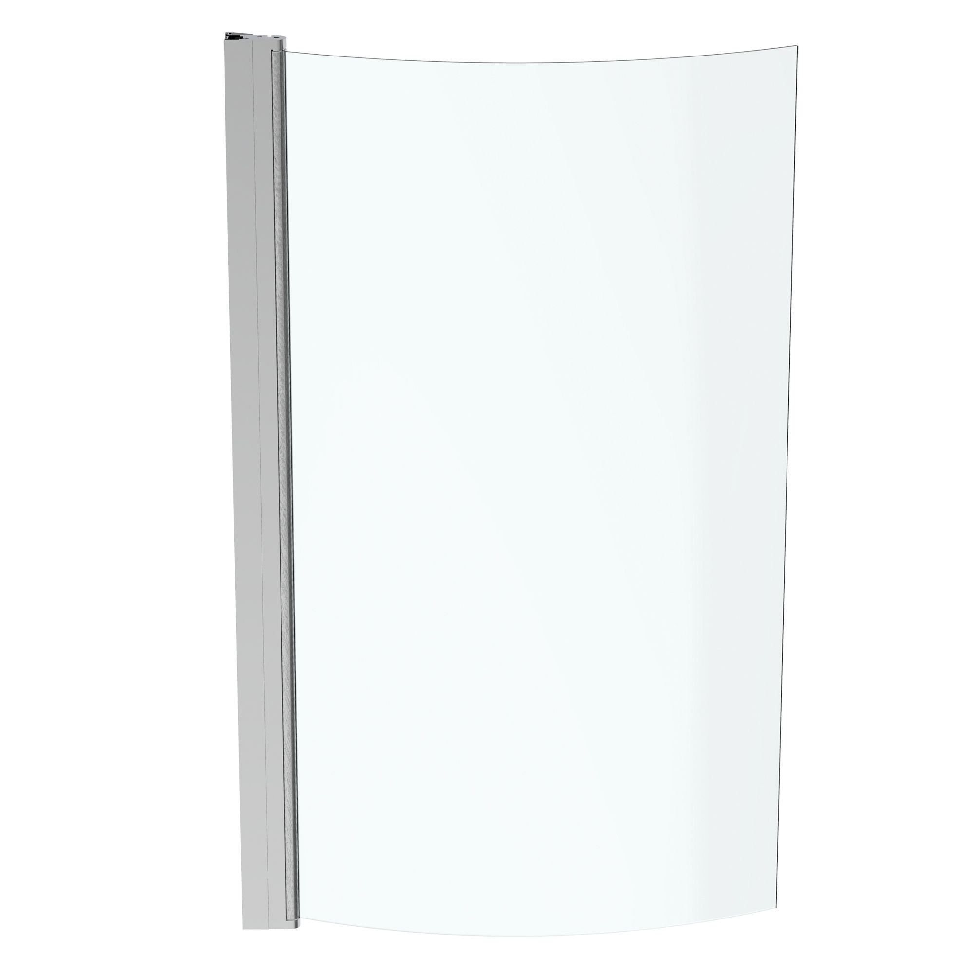 Ideal Standard Tempo Curved Bright Silver effect frame Bath screen (W) 820mm (H) 1400mm