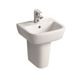 Ideal Standard Tempo White D-shaped Freestanding Cloakroom Basin (W)40cm