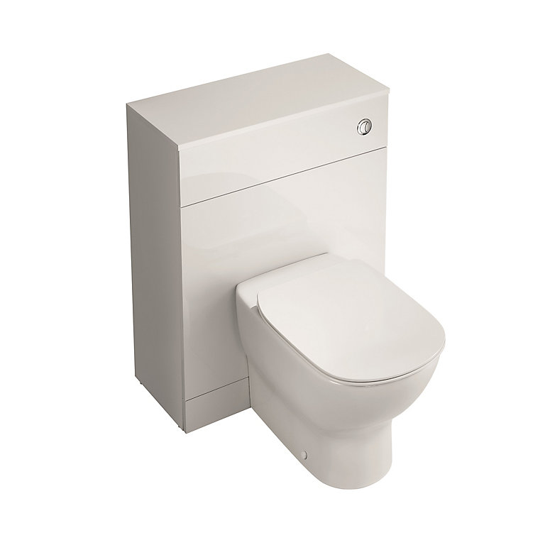 Ideal Standard Tesi Contemporary Back to wall Rimless Toilet set with Soft close seat DIY at B&Q
