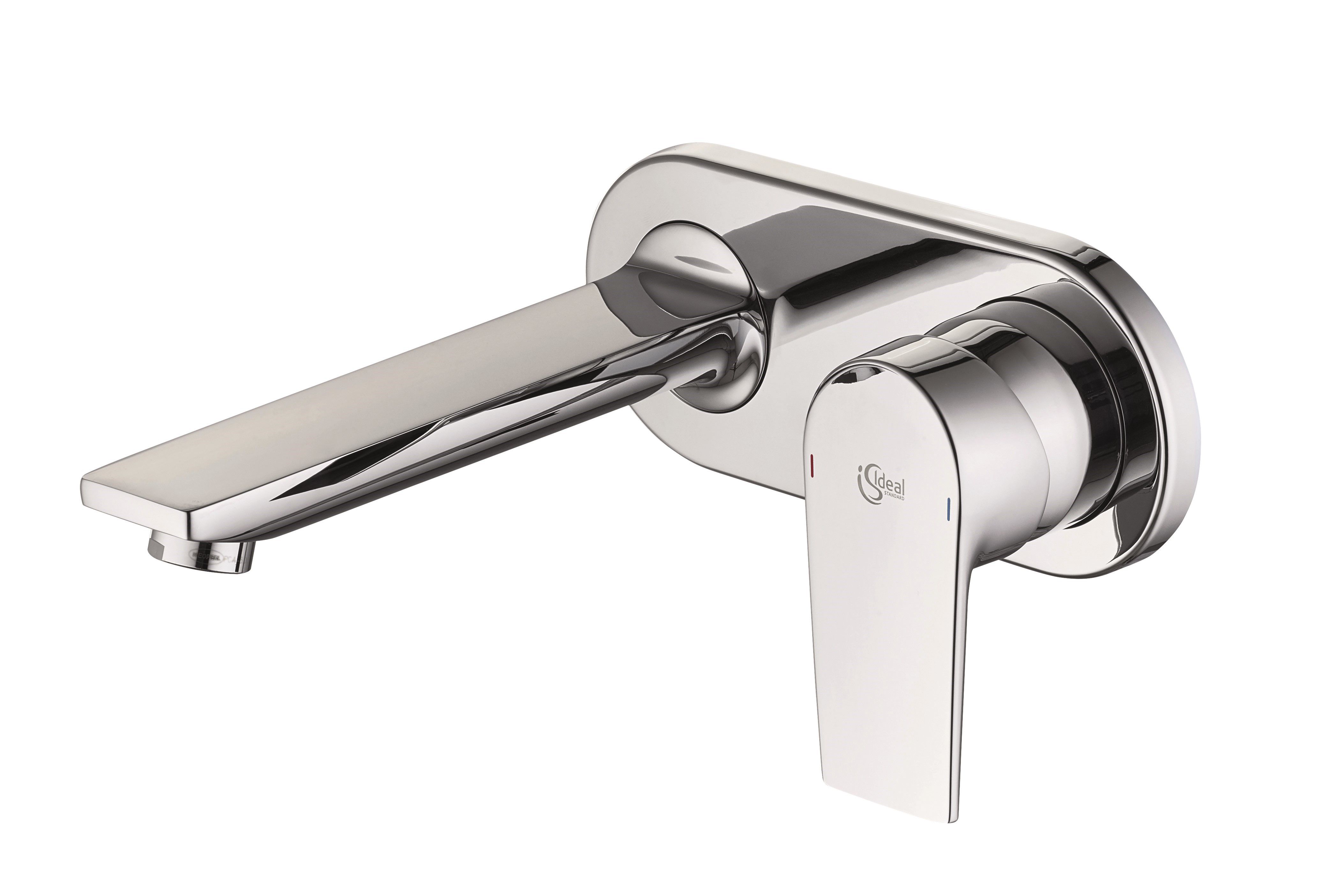 Ideal Standard Tesi Standard Chrome effect Wall-mounted Manual Wall Mixer Tap