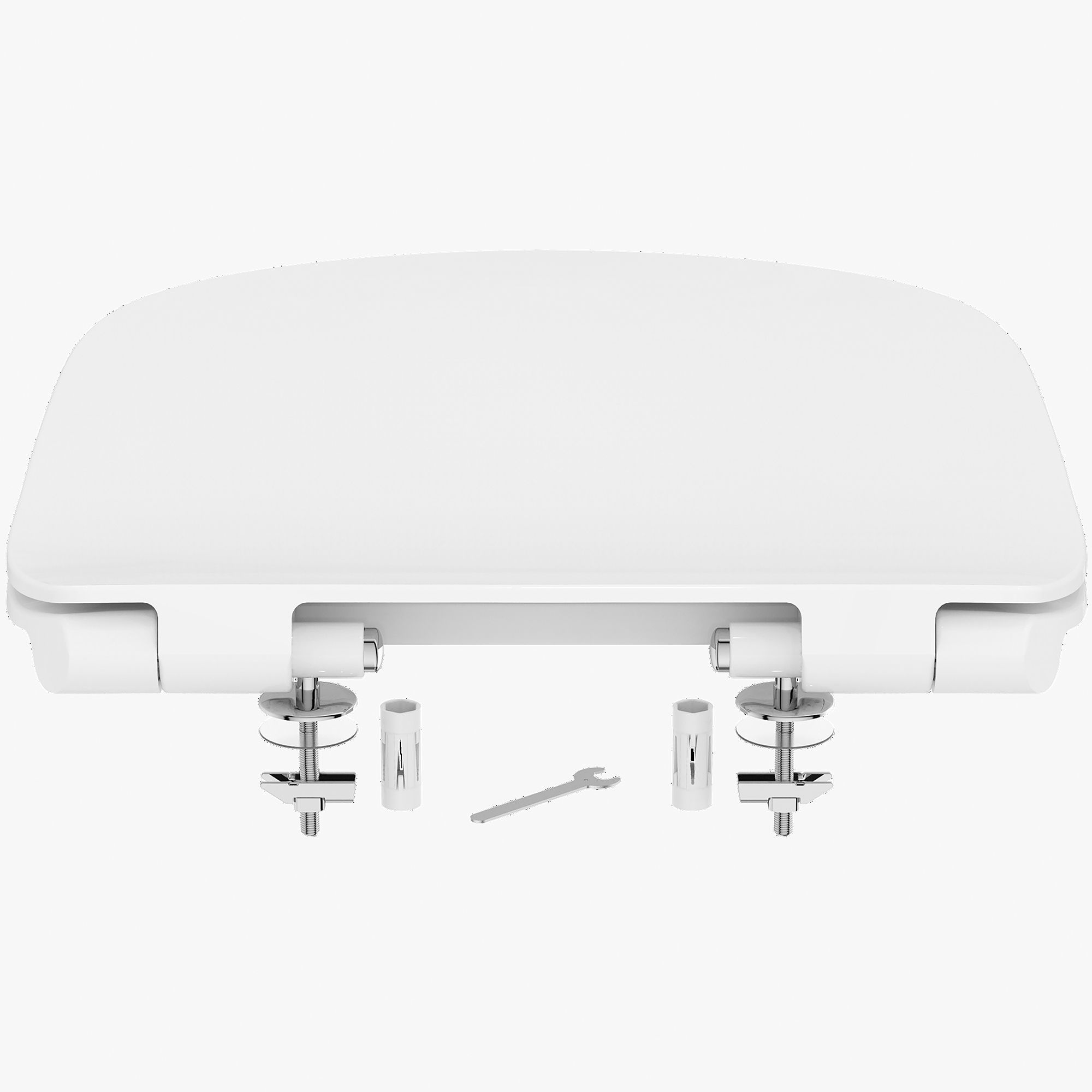 Ideal Standard Tesi White D-shaped Slim Soft close Toilet seat