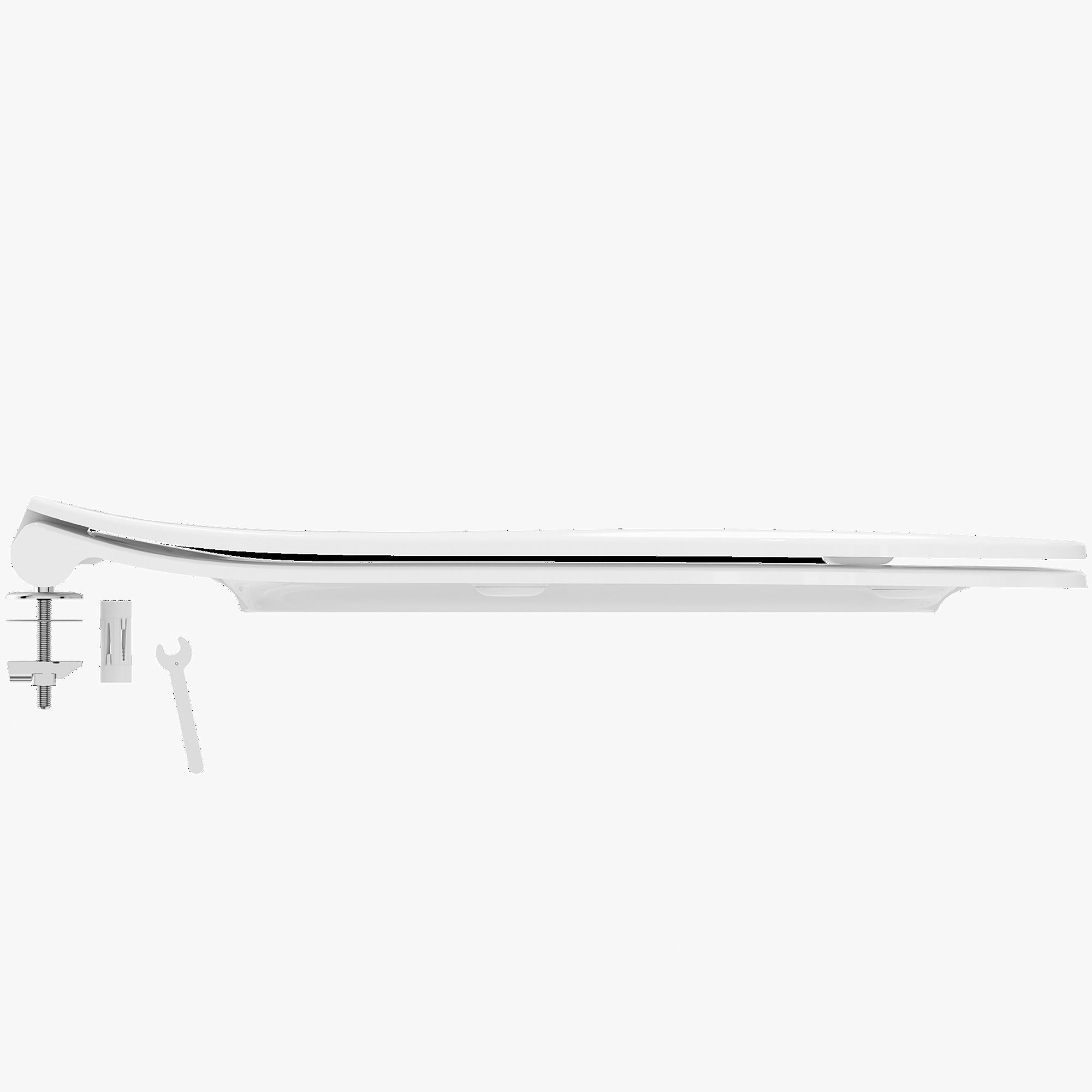 Ideal Standard Tesi White D-shaped Slim Soft close Toilet seat