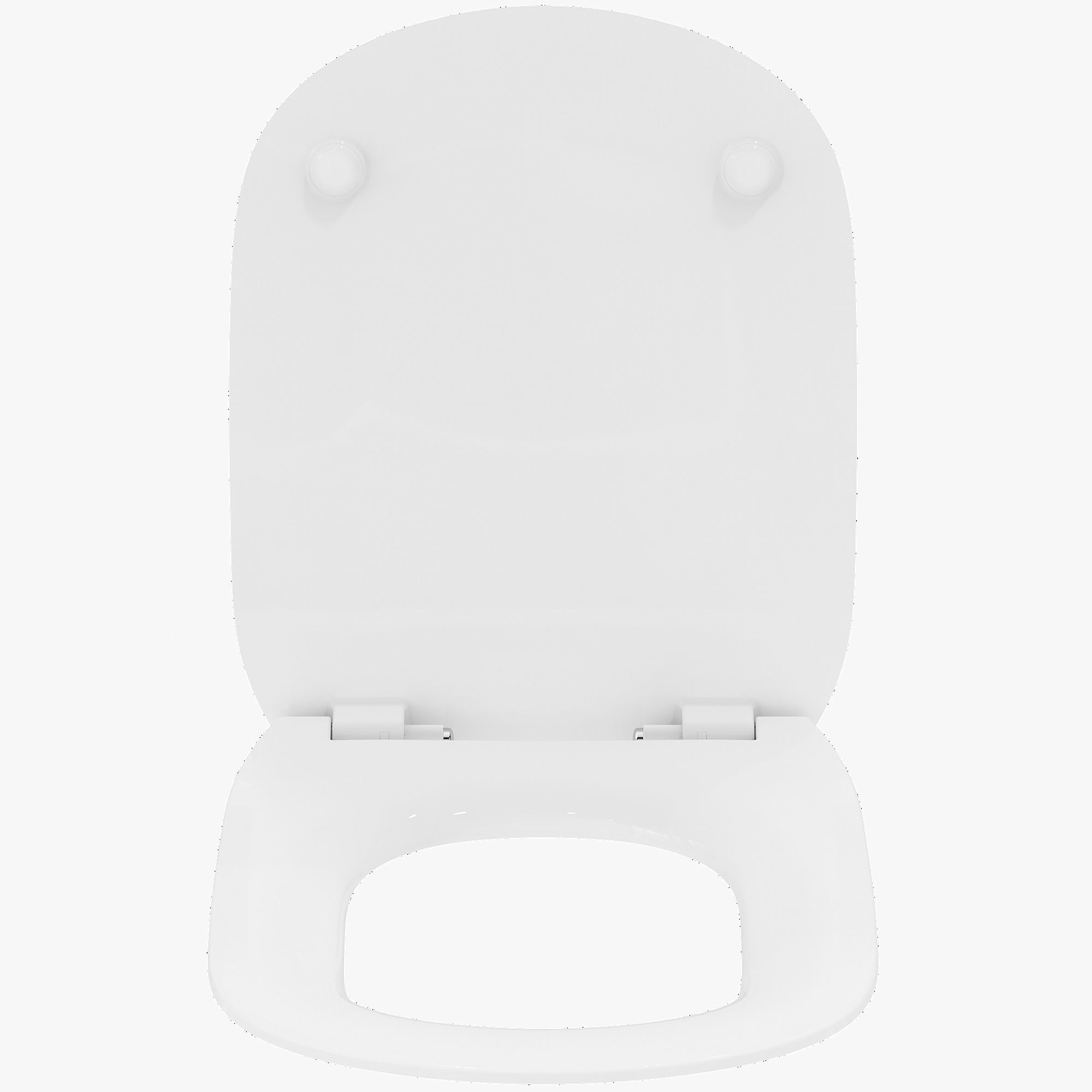 Ideal Standard Tesi White D-shaped Slim Soft close Toilet seat