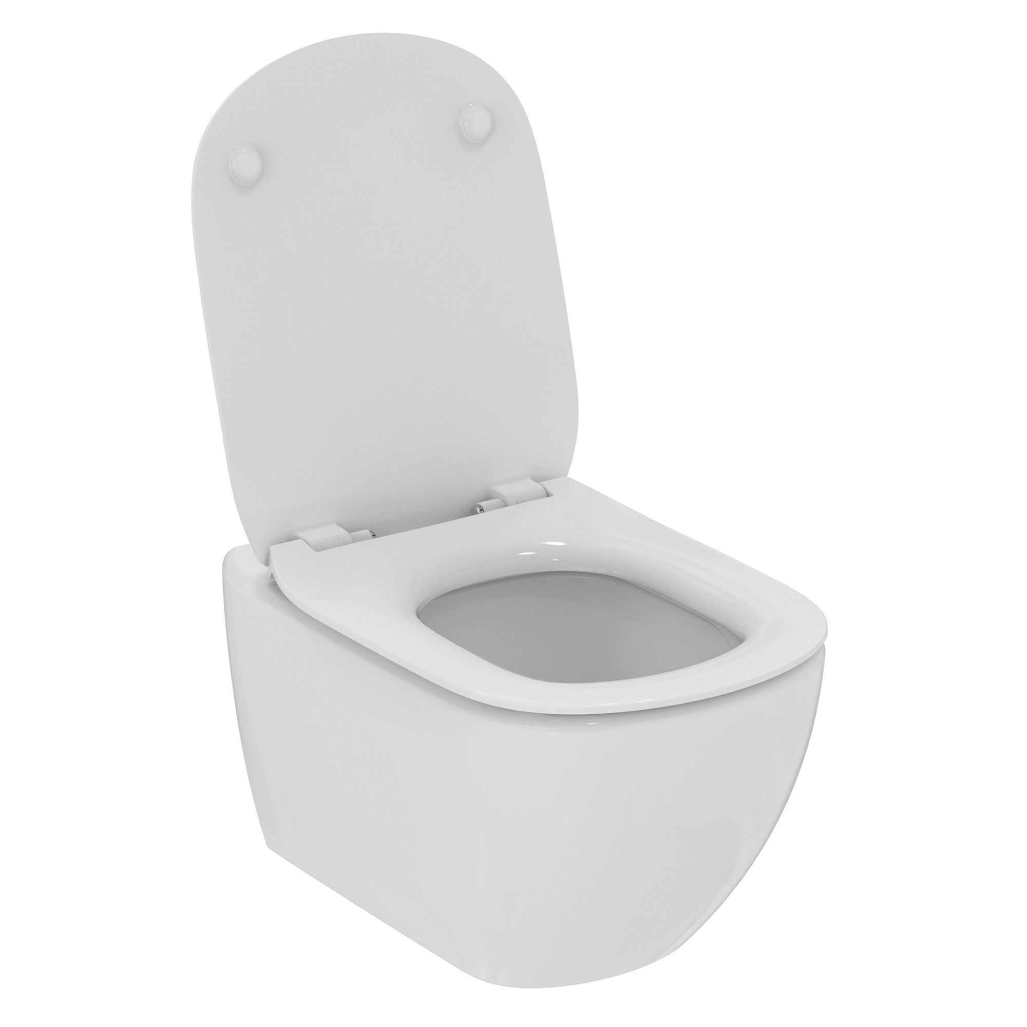 Ideal Standard Tesi White Rimless Slim Wall hung Toilet with Soft close seat