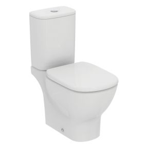 Ideal Standard Tesi White Slim Close-coupled Toilet set with Soft close seat