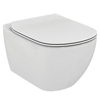 Ideal Standard Tesi White Slim Wall hung Toilet with Soft close seat