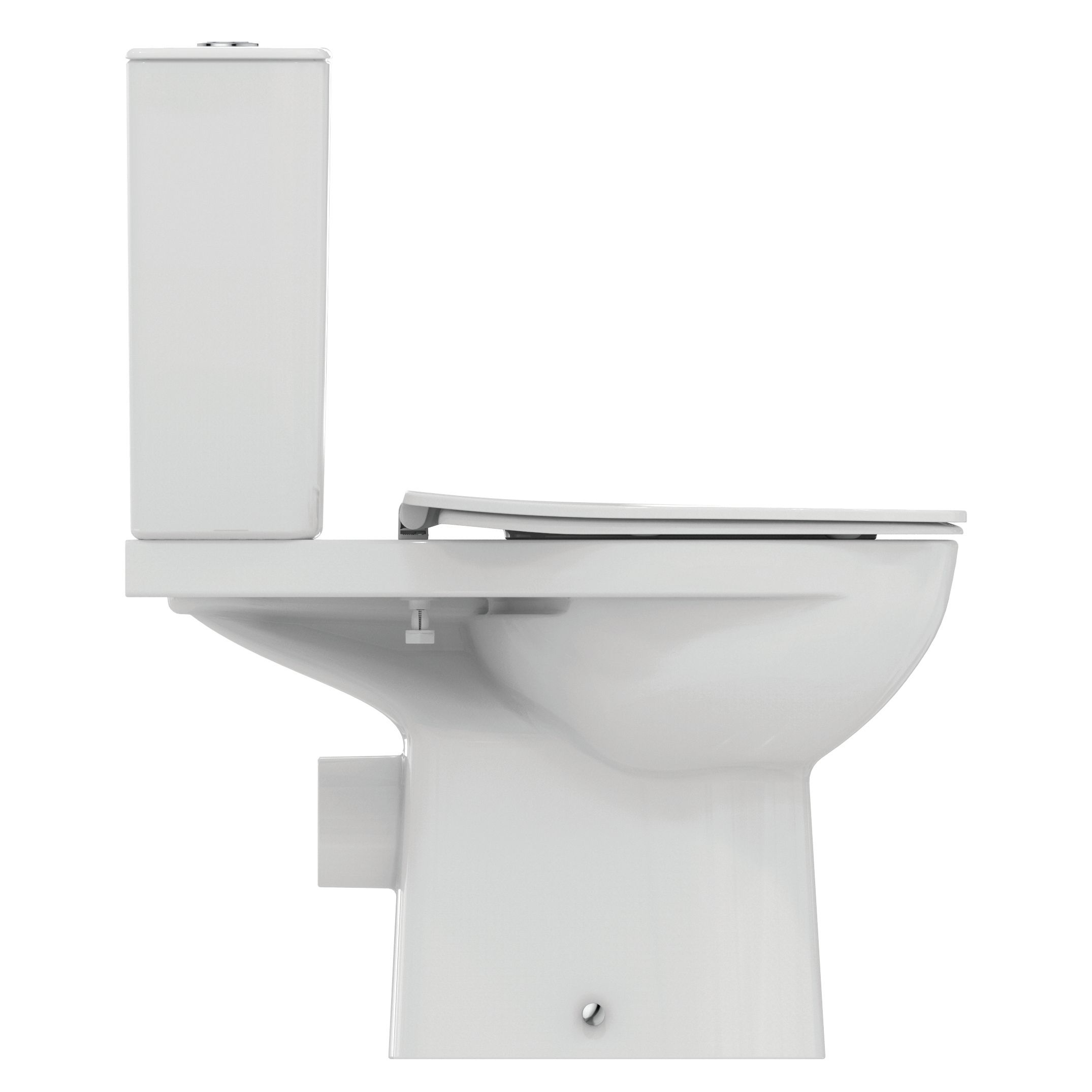 Ideal Standard Tirso White Boxed rim Round Close-coupled Toilet set with Soft close seat