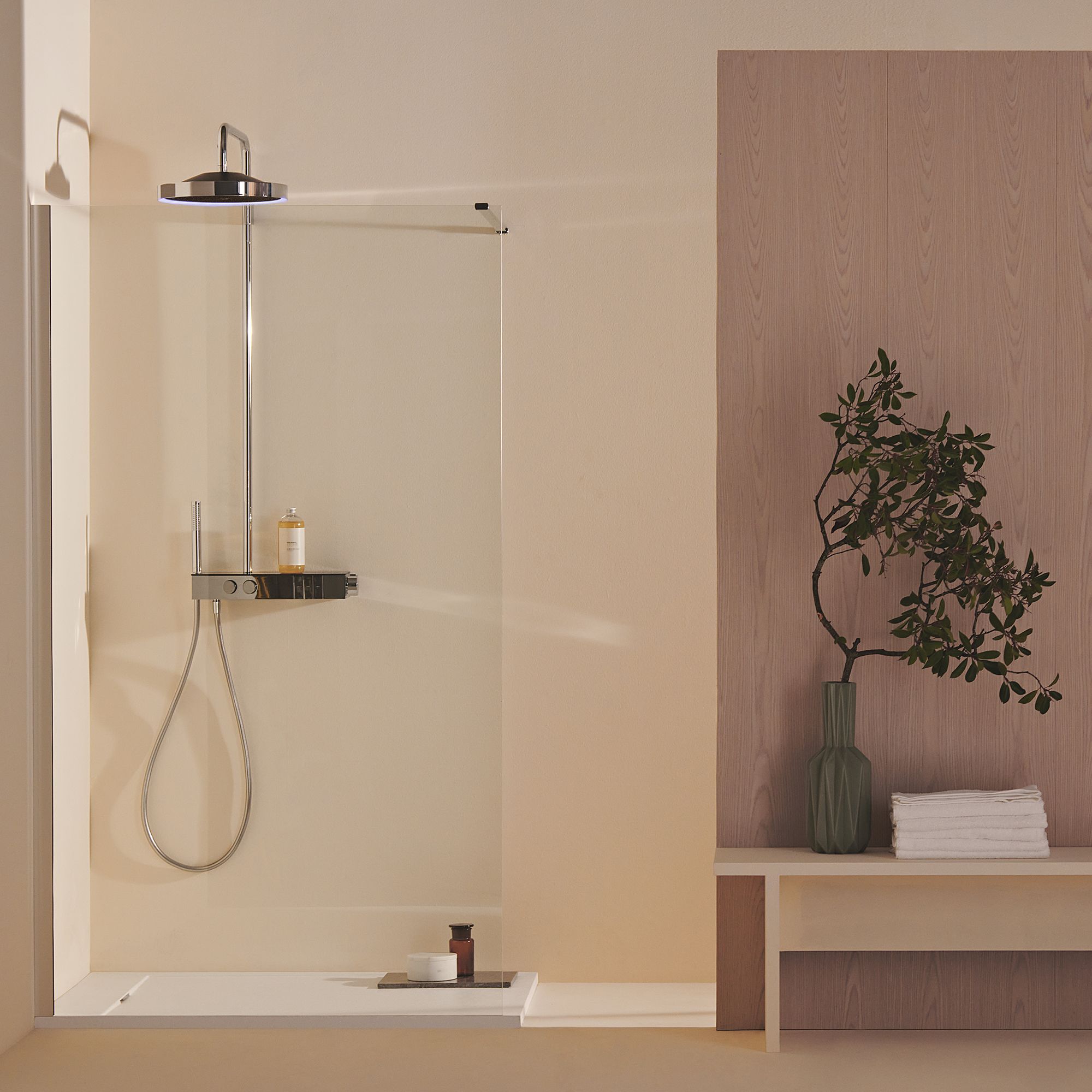 Ideal Standard Ultraflat S i.life Matt Pure White Rectangular Centre drain Universal Shower tray (L)1200mm (W)900mm (H) 30mm