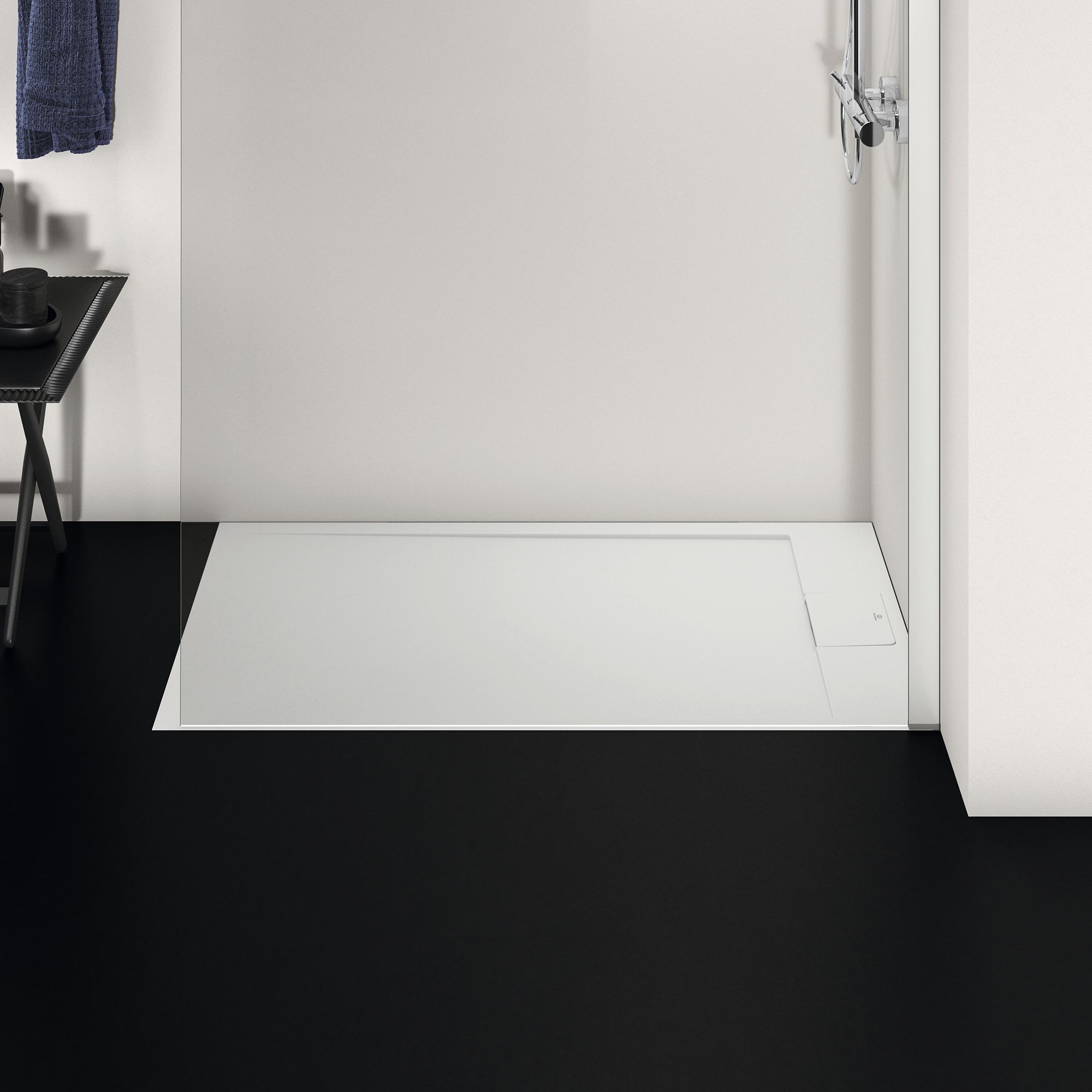 Ideal Standard Ultraflat S i.life Matt Pure White Rectangular Universal Shower tray (L)1200mm (W)700mm (H) 30mm