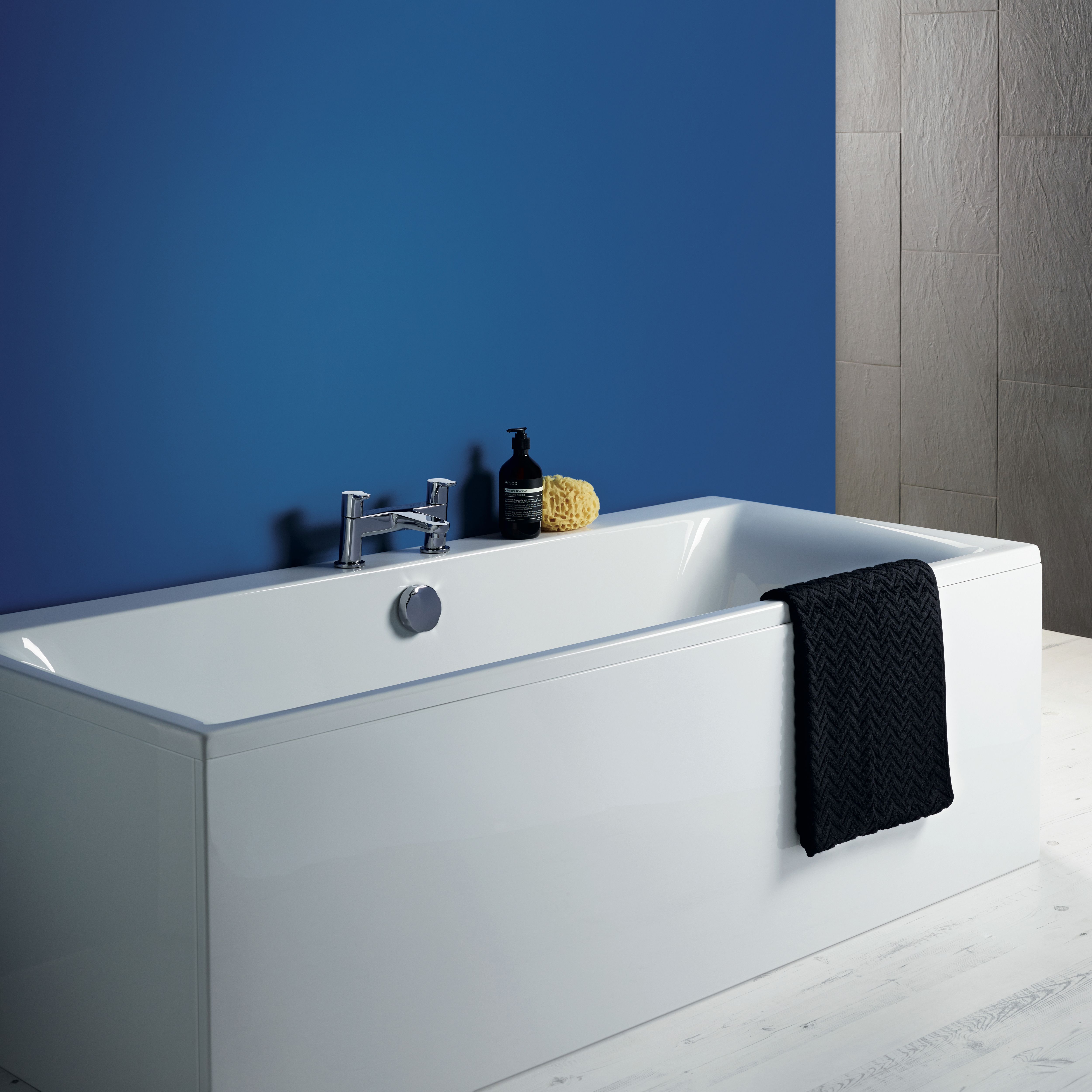 Ideal Standard Unilux Matt White Left or right-handed Rectangular Front Bath panel (H)51cm (W)170cm